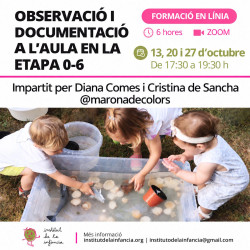 Observación y documentación en el aula en la etapa 0-6